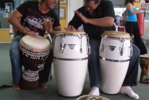 Master Diago and Toby Drumming